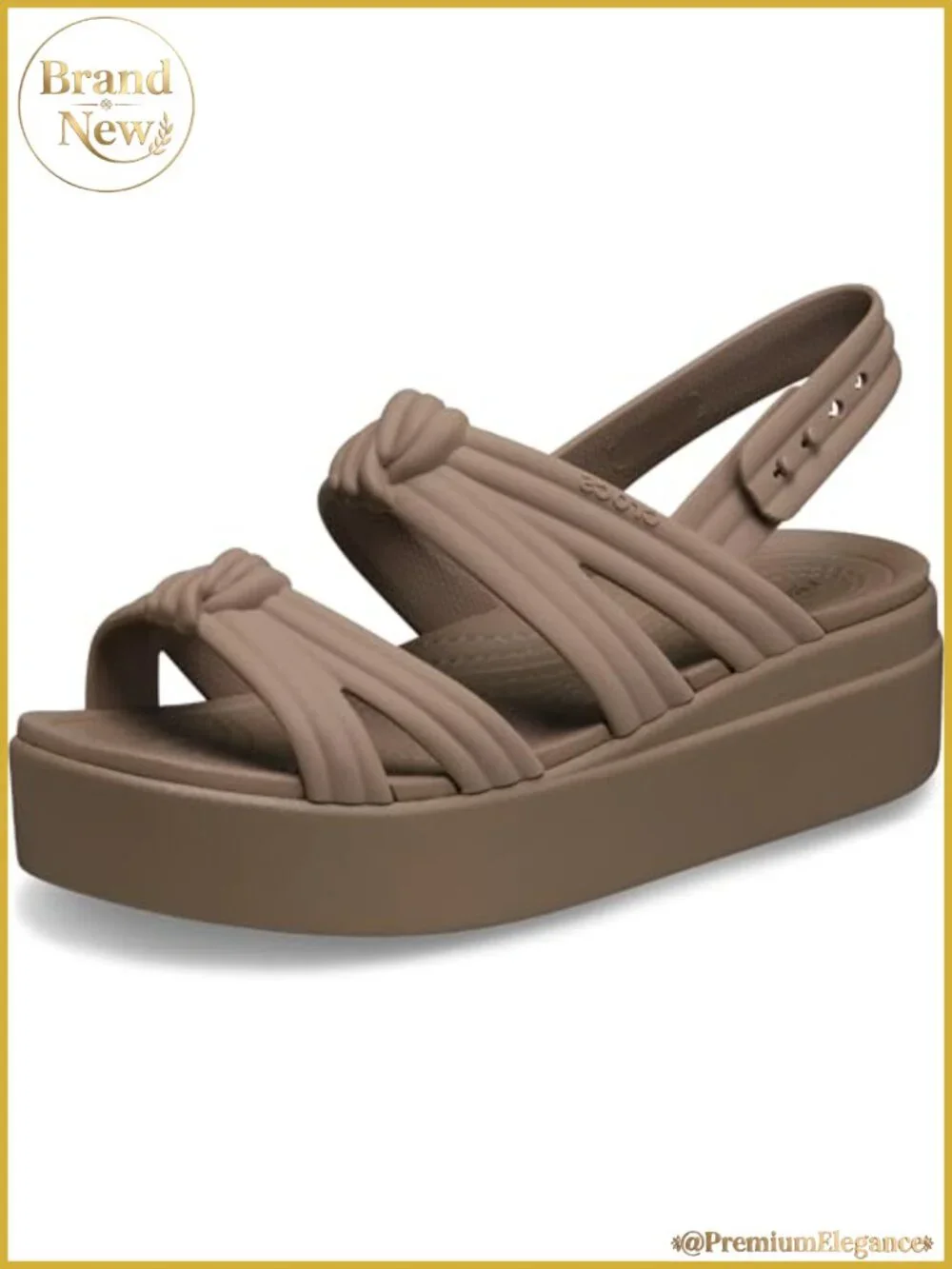 Crocs Brooklyn Knot Low Wedge Platform Sandals LiteRide Comfort